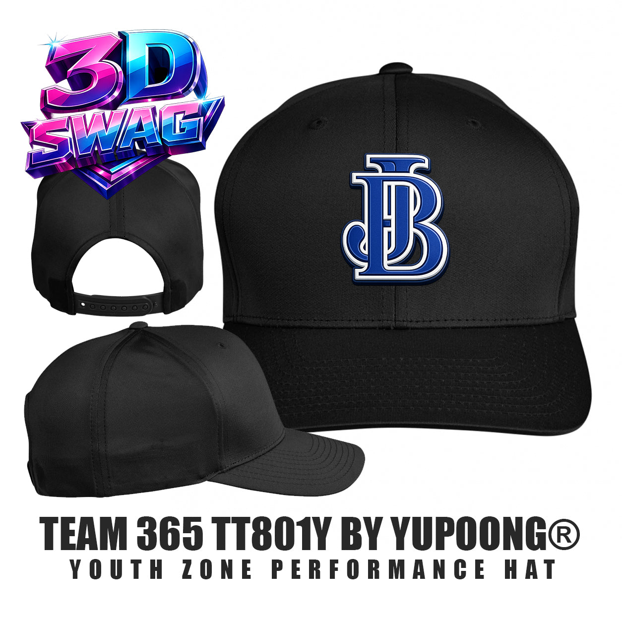 Jax Beach Baseball - Team 365 TT801Y Youth Yupoong® Zone Performance Cap