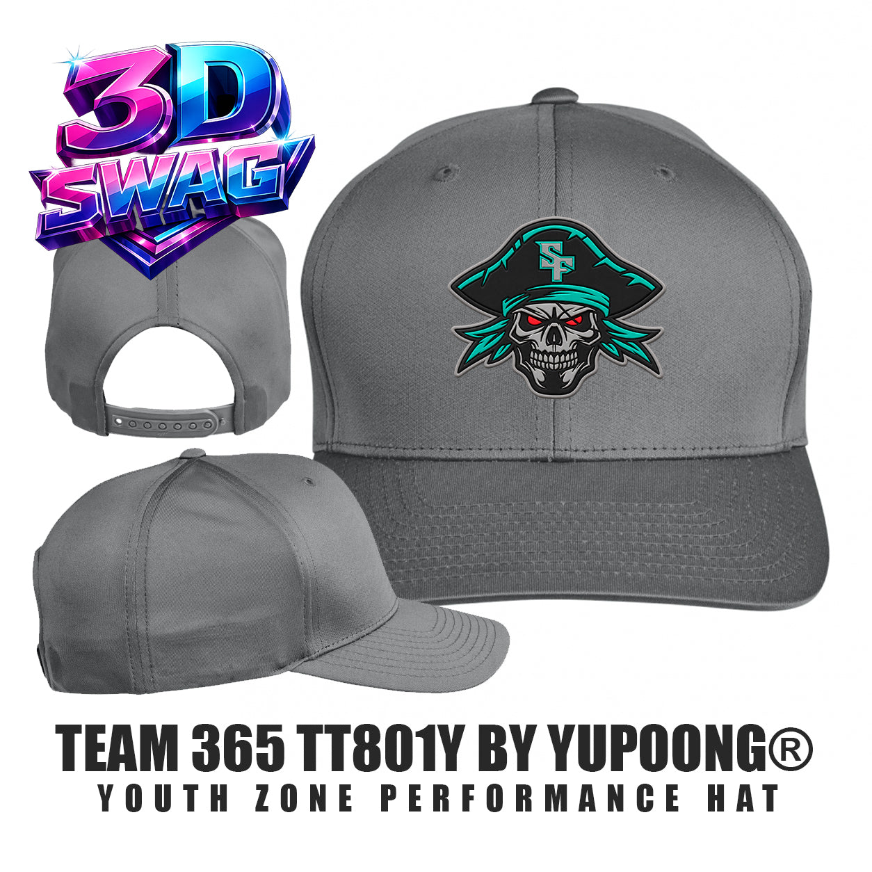 South Florida Pirates - Team 365 TT801Y Youth Yupoong® Zone Performance Cap