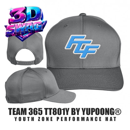 FCF Flight Baseball Blue - Team 365 TT801Y Youth Yupoong® Zone Performance Cap