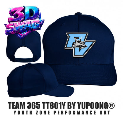 PV SHARKS - Team 365 TT801Y Youth Yupoong® Zone Performance Cap