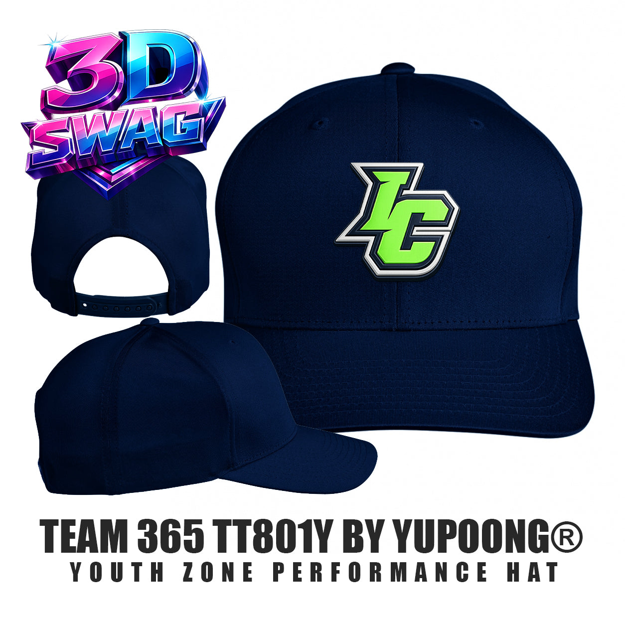 Indy Clutch Baseball - Team 365 TT801Y Youth Yupoong® Zone Performance Cap