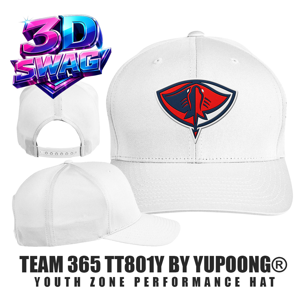Pasco Stingers Baseball - Team 365 TT801Y Youth Yupoong® Zone Performance Cap