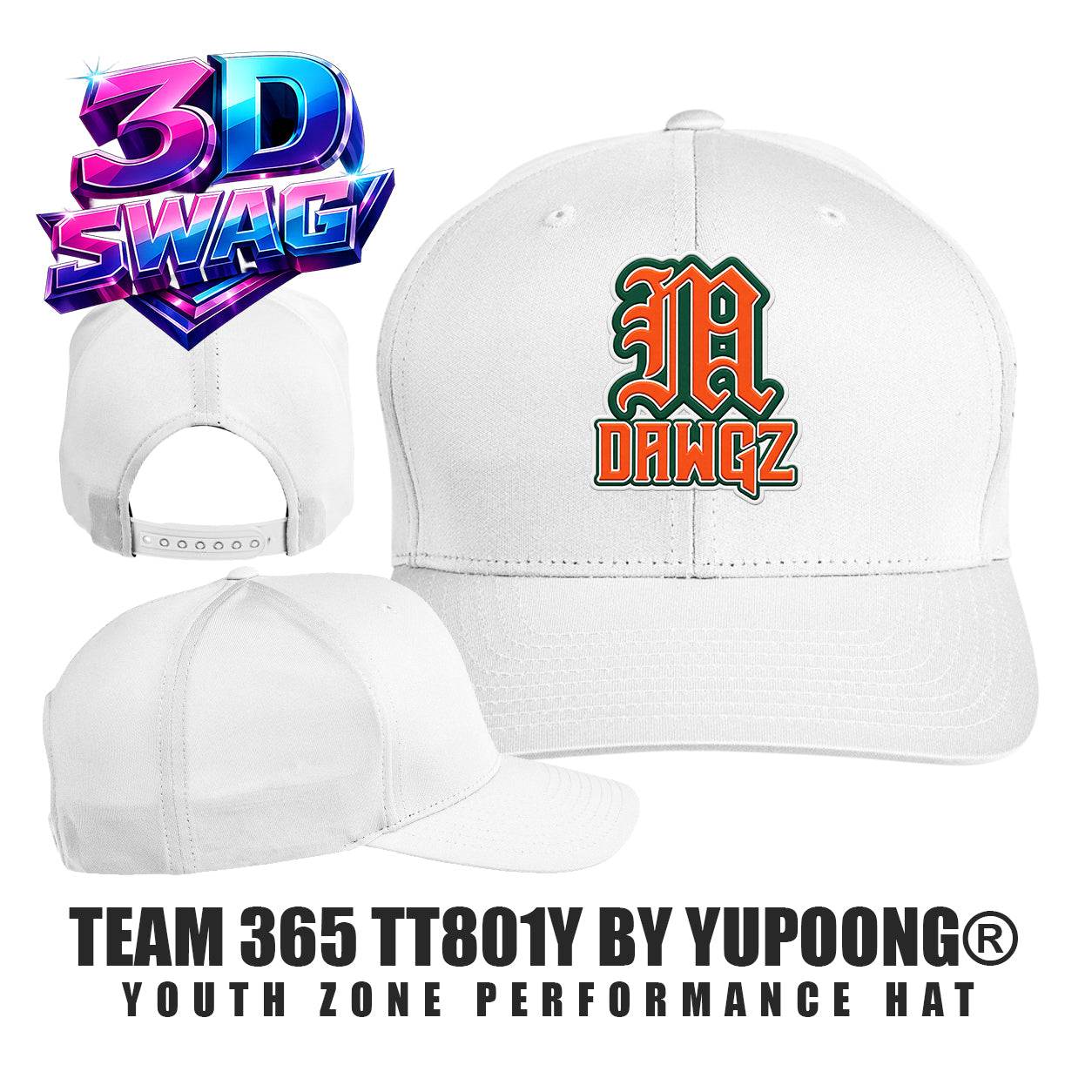 Miami Metro Dawgz - Team 365 TT801Y Youth Yupoong® Zone Performance Cap