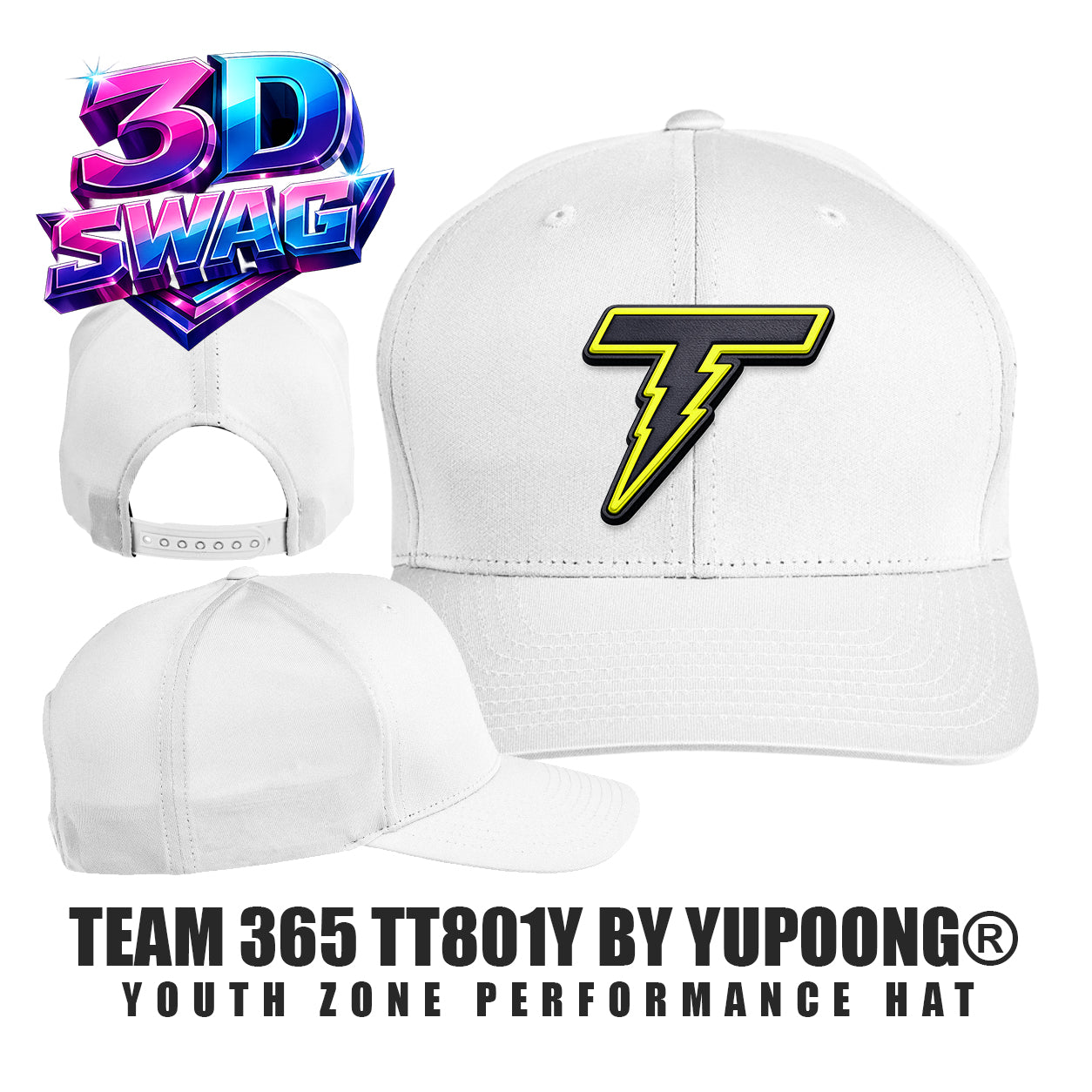 THUNDER - Team 365 TT801Y Youth Yupoong® Zone Performance Cap