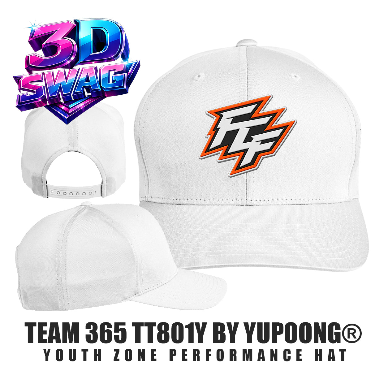 FCF Flight Baseball - Team 365 TT801Y Youth Yupoong® Zone Performance Cap