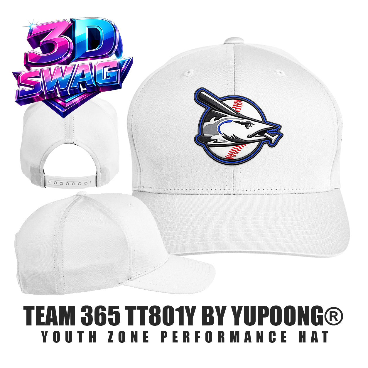 Jax Beach Baseball - Team 365 TT801Y Youth Yupoong® Zone Performance Cap