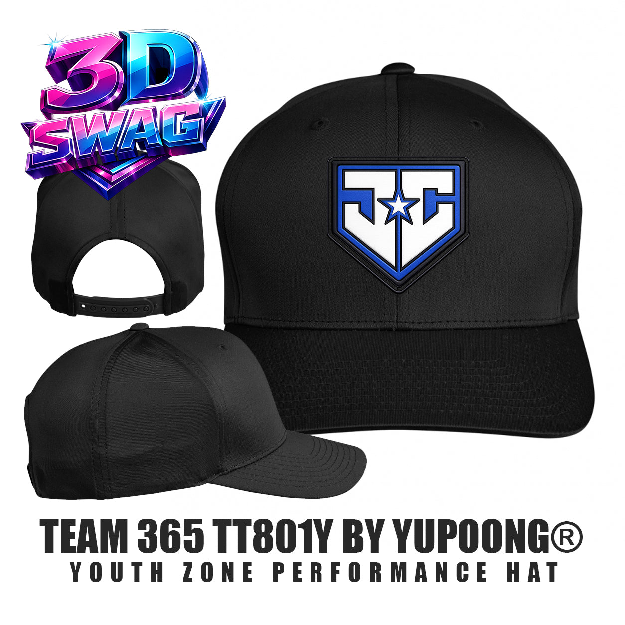 JCB - Team 365 TT801Y Youth Yupoong® Zone Performance Cap