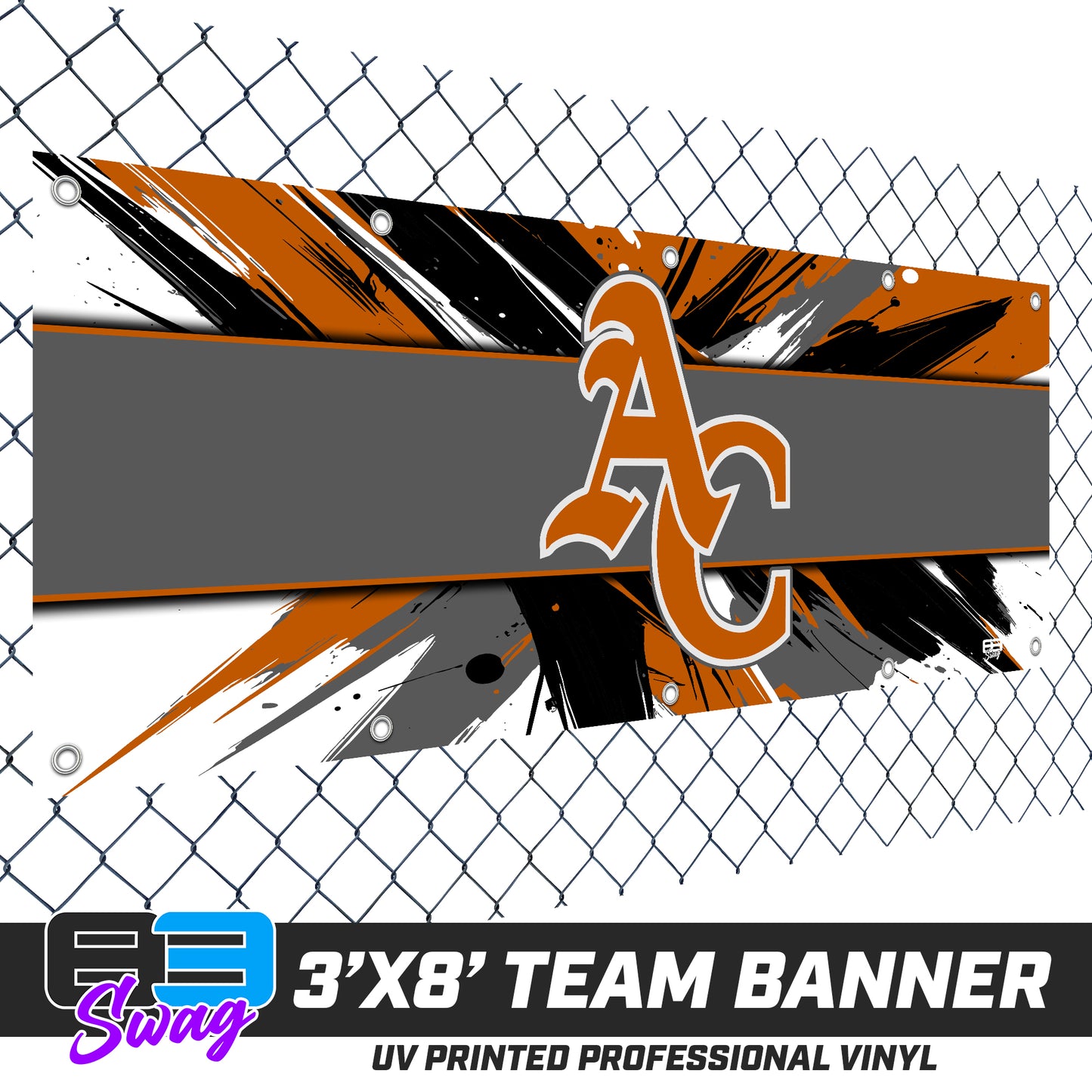 3'x8' Team Vinyl Banner with Roster - ANCIENT CITY REDS 2026 VERSION