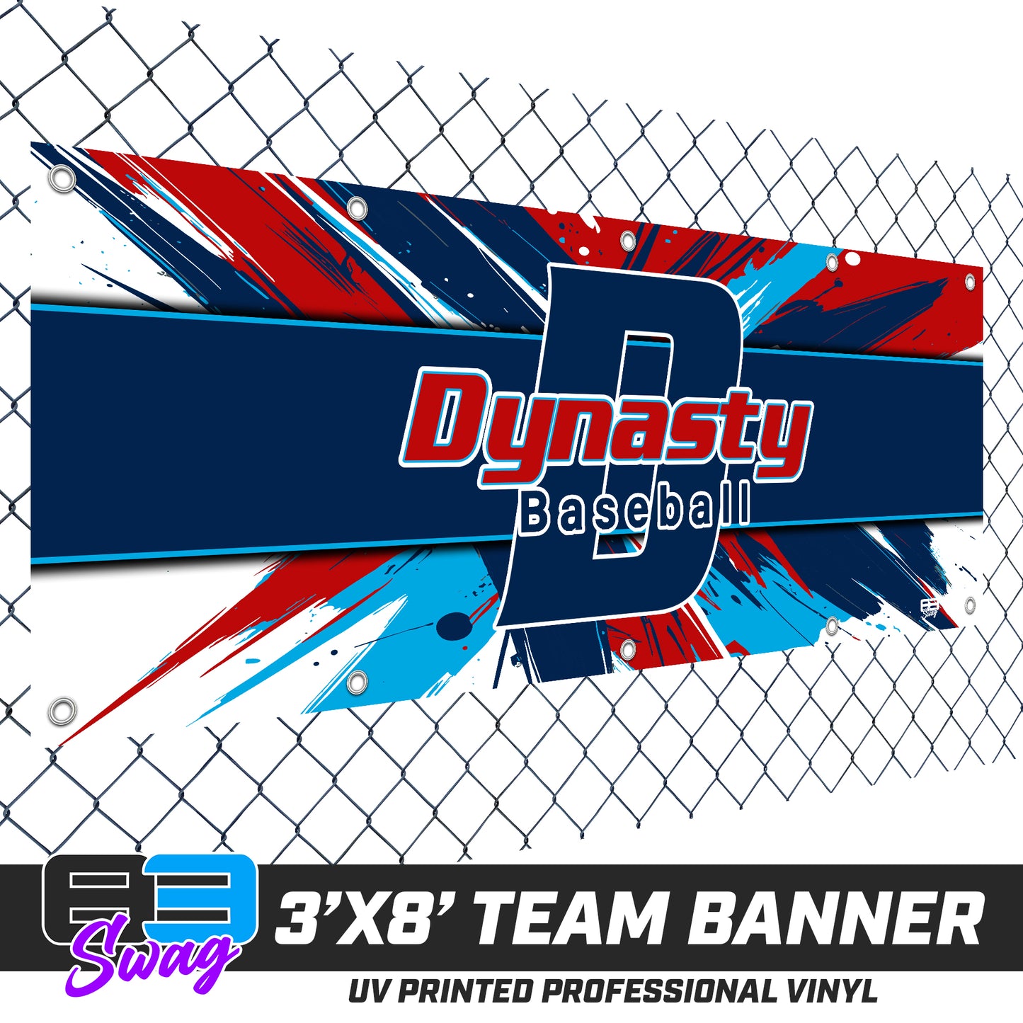 3'x8' Team Vinyl Banner with Roster - North Florida Dynasty