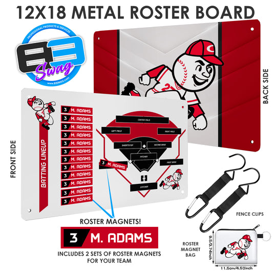 Fleming Island 10U Reds -  Custom Team Roster Magnetic Board