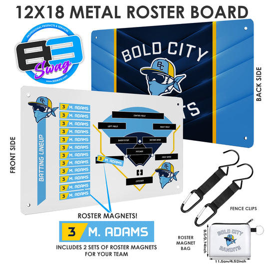 NEW! Bold City Bandits - Custom Team Roster Magnetic Board