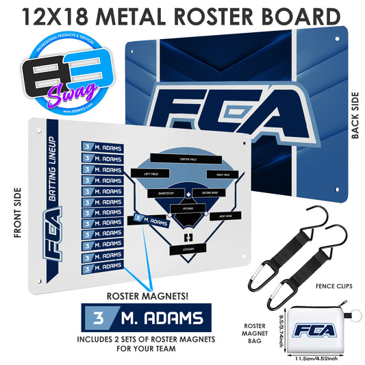 FCA - Custom Team Roster Magnetic Board