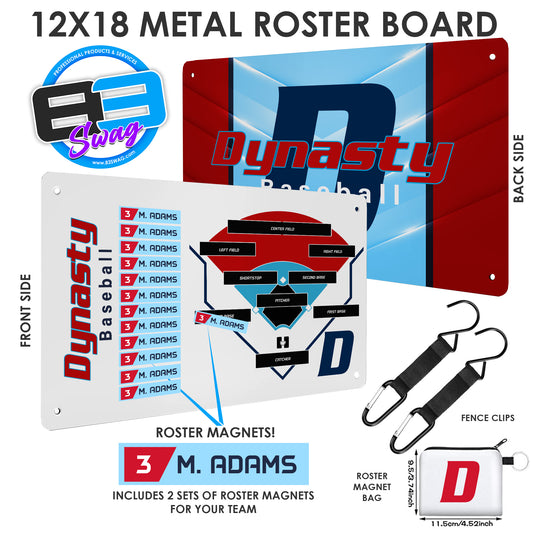 North Florida Dynasty - Custom Team Roster Magnetic Board