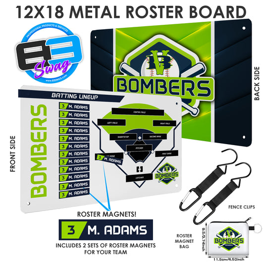 Bombers -  Custom Team Roster Magnetic Board