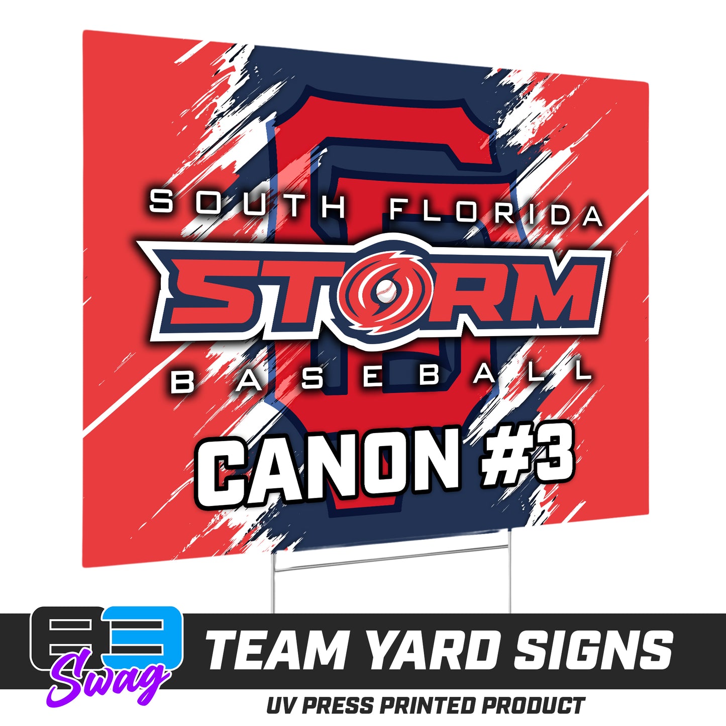 (12 Pack) - 18"x24" Yard Signs w/Stakes - South Florida Storm