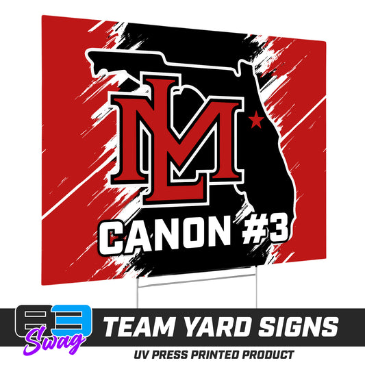 (12 Pack) - 18"x24" Yard Signs w/Stakes - Lake Mary All Stars Softball