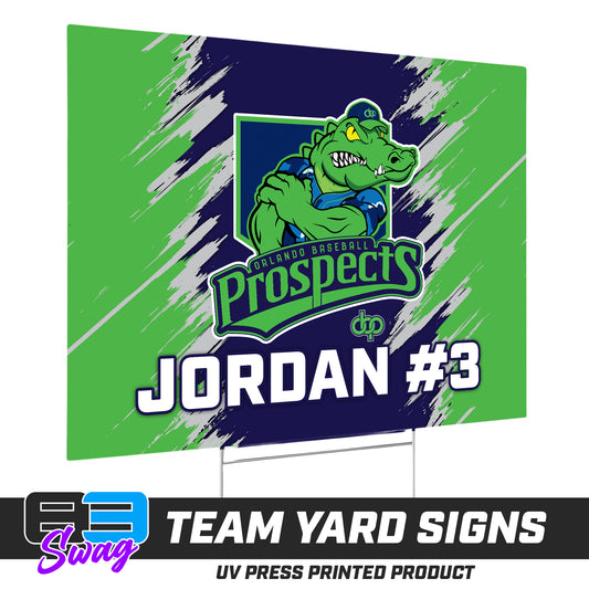 (12 Pack) - 18"x24" Yard Signs w/Stakes - Orlando Baseball Prospects - Swamp Kings