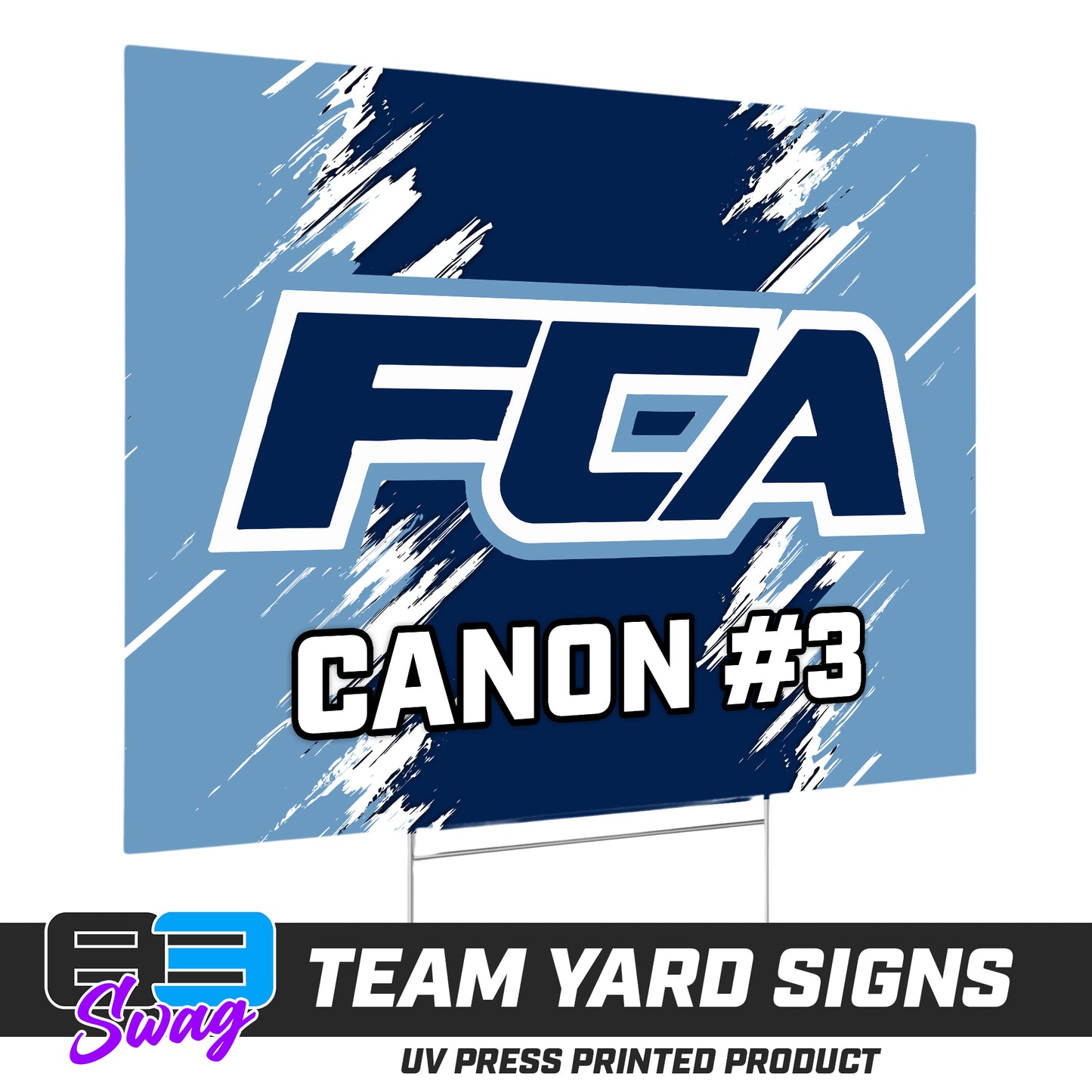 (12 Pack) - 18"x24" Yard Signs w/Stakes - FCA BASEBALL