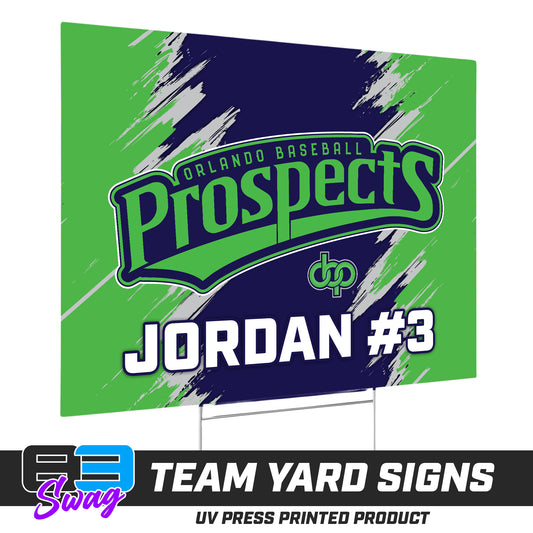 (12 Pack) - 18"x24" Yard Signs w/Stakes - Orlando Baseball Prospects - OBP