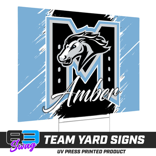 (12 Pack) - 18"x24" Yard Signs w/Stakes - MHS Dance