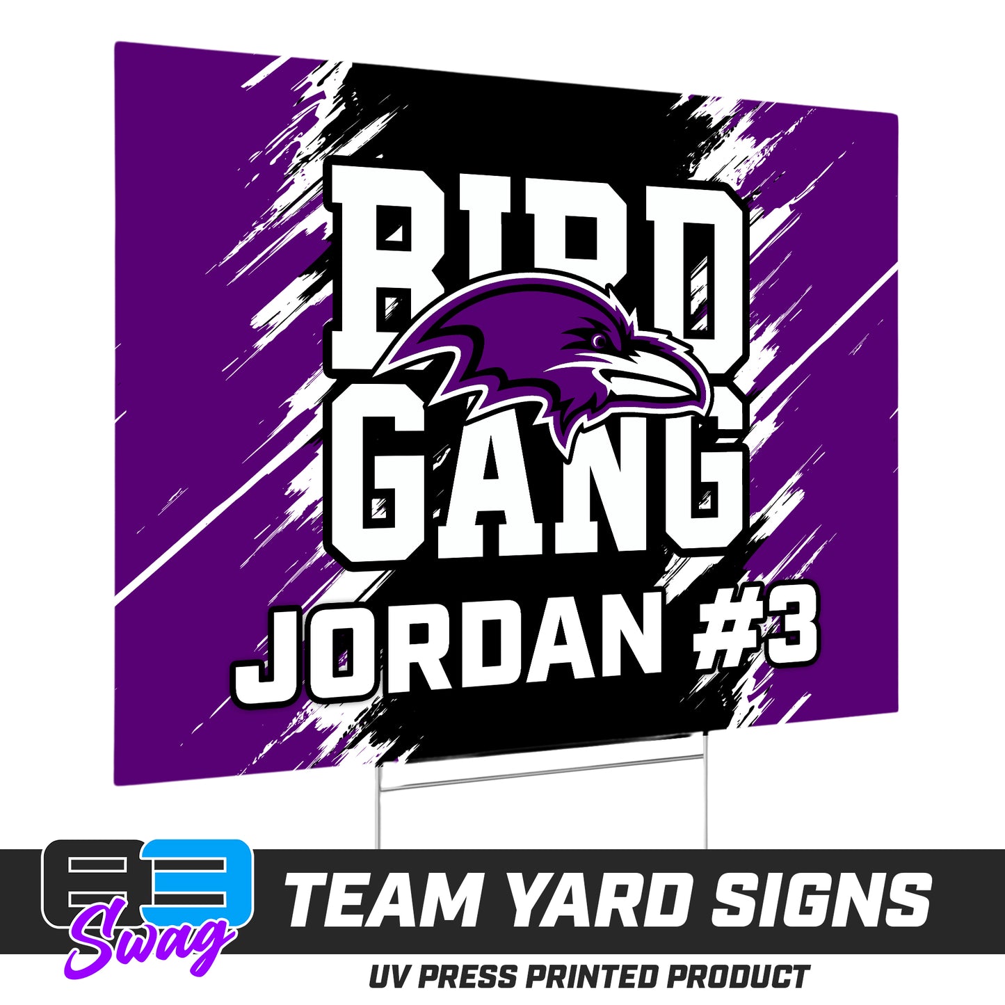 (12 Pack) - 18"x24" Yard Signs w/Stakes - Joliet Ravens Football