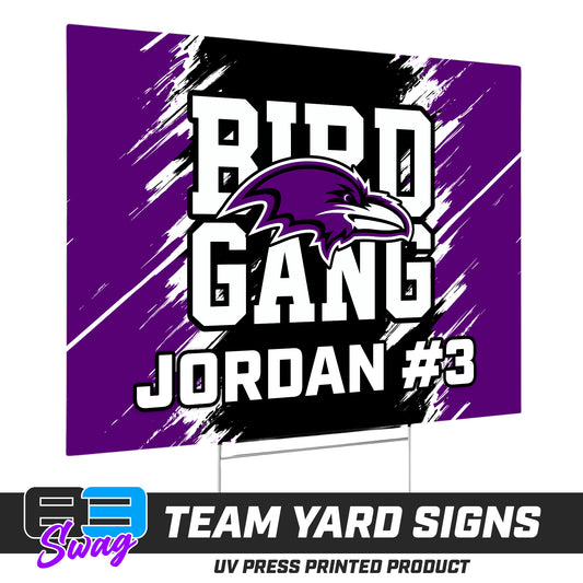 (12 Pack) - 18"x24" Yard Signs w/Stakes - Joliet Ravens Football