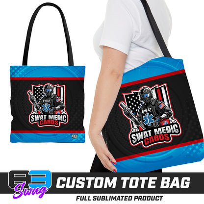 CUSTOM - Large Tote Bag - Swat Medic Cards
