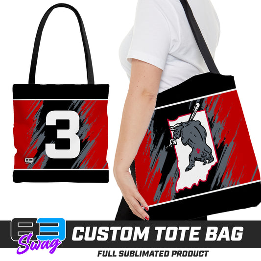 Large Tote Bag - Indiana Bulls Baseball