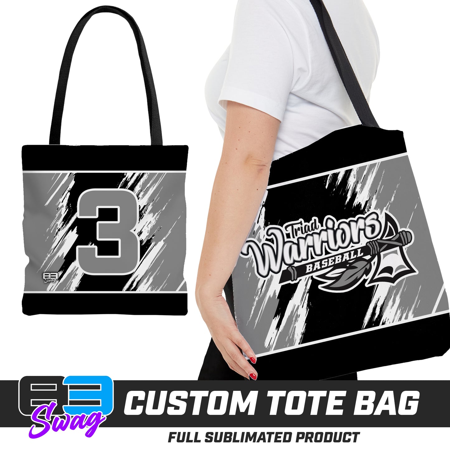 Large Tote Bag - Triad Warriors Baseball