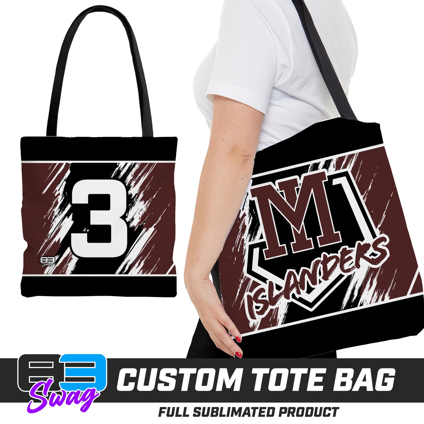 Large Tote Bag - Mercer Islanders Baseball