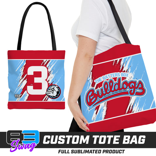 Large Tote Bag - Batters Box Bulldogs Softball