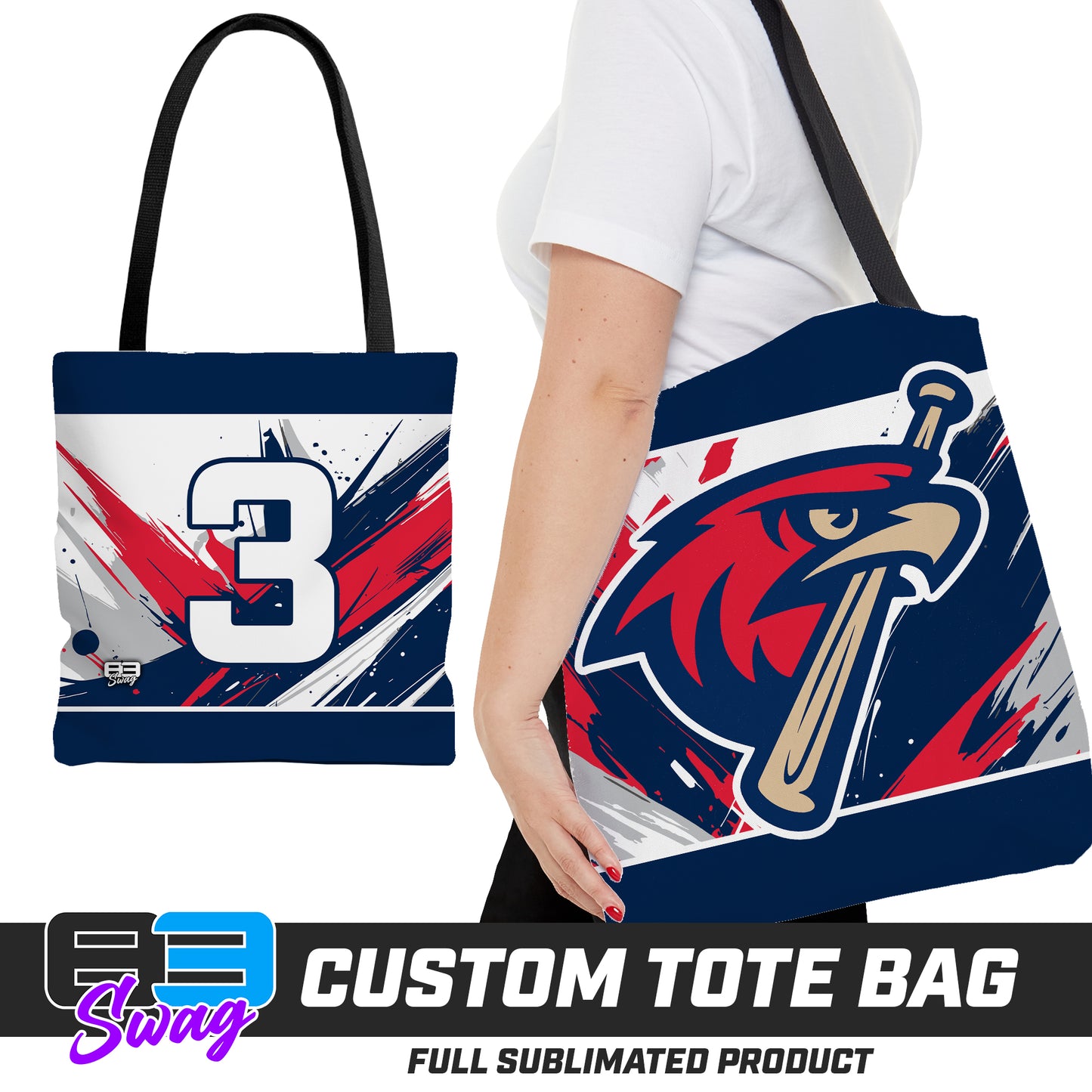 Large Tote Bag - MSA Redtails Baseball