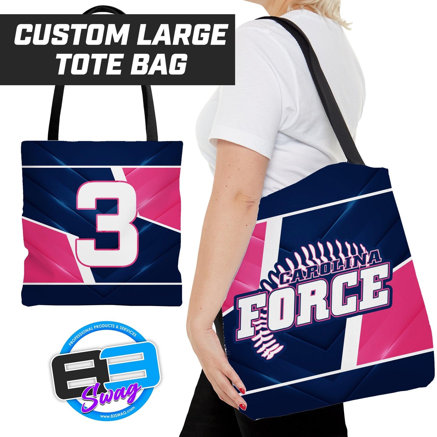 Carolina Force Softball - Tote Bag - 83Swag