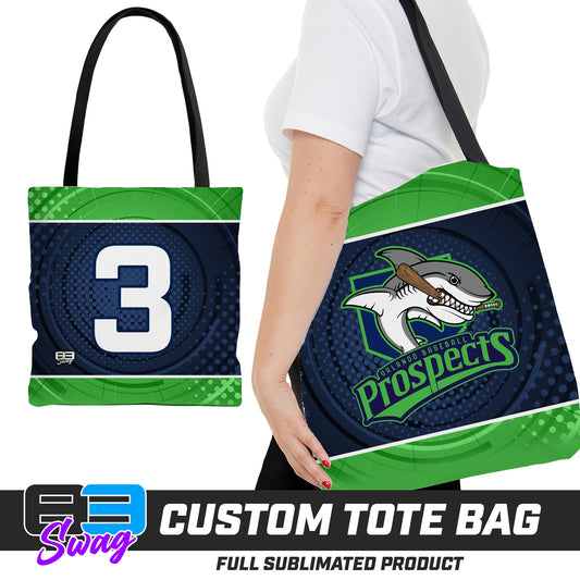 CUSTOM - Large Tote Bag - Orlando Baseball Prospects - OBP - Land Sharks