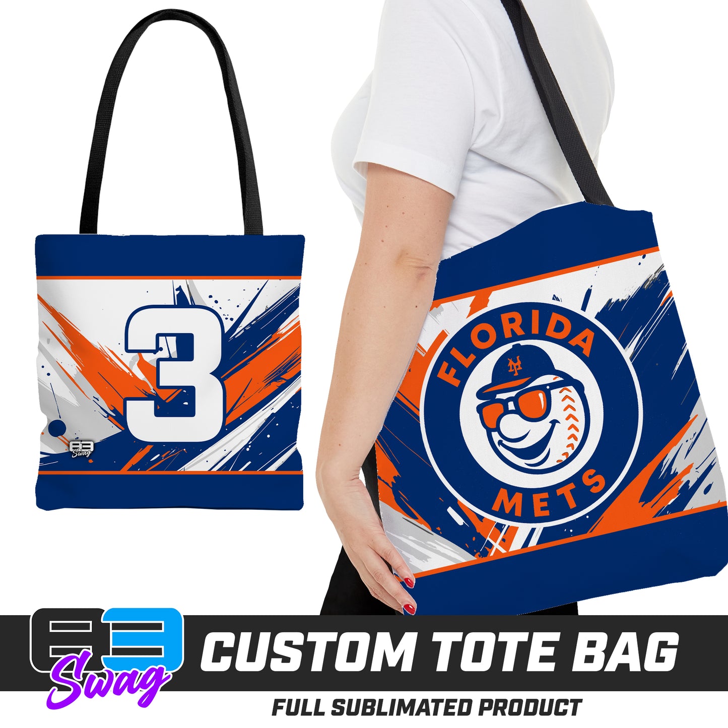 Large Tote Bag - Florida Mets Baseball