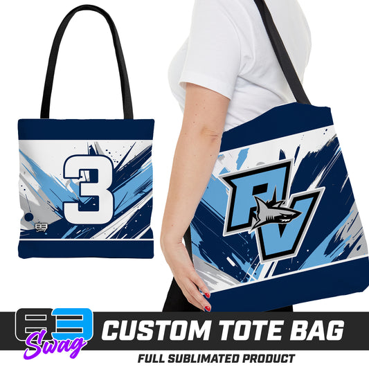 Large Tote Bag - Ponte Vedra Sharks Baseball 2026 Version