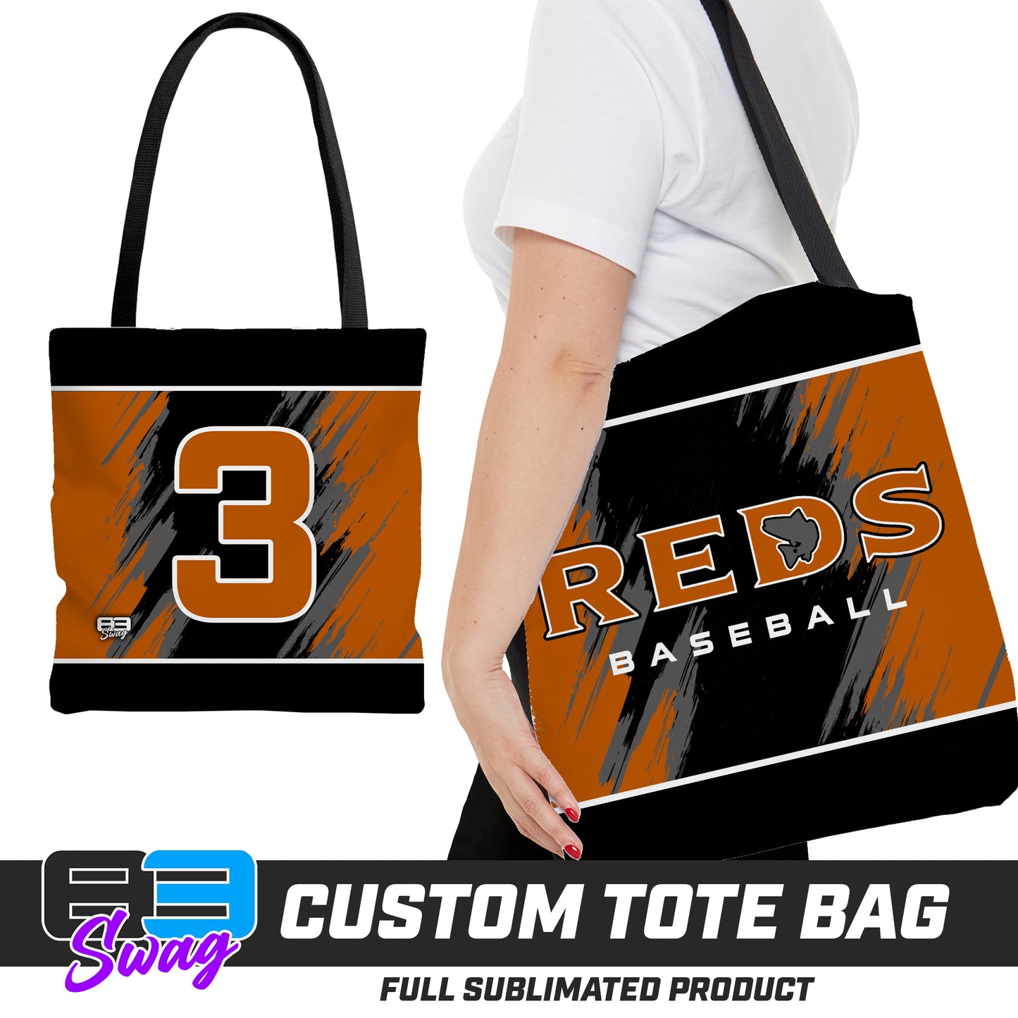 Large Tote Bag - ANCIENT CITY REDS