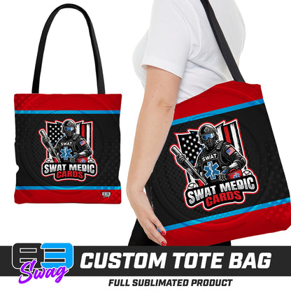 CUSTOM - Large Tote Bag - Swat Medic Cards