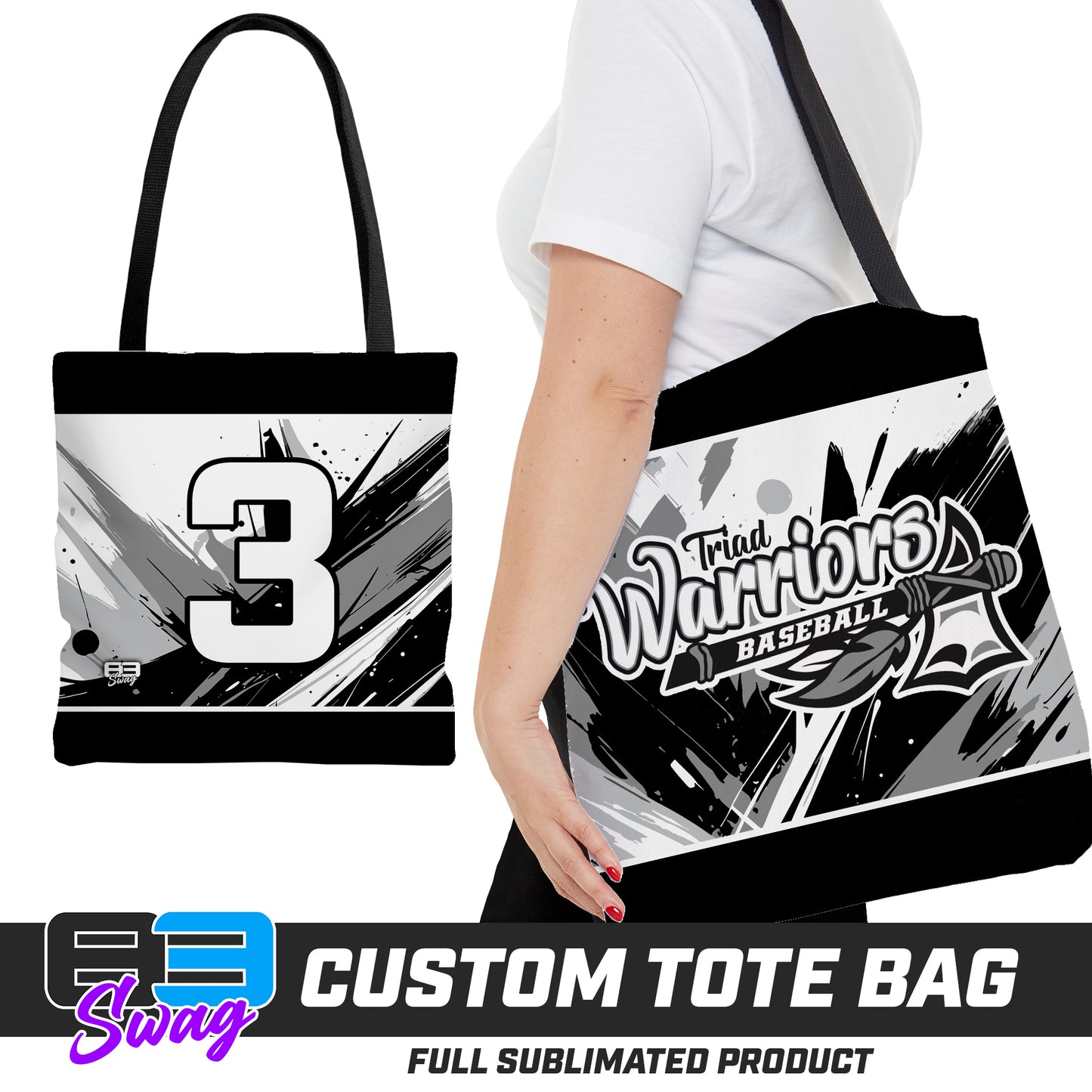 Large Tote Bag - Triad Warriors Baseball