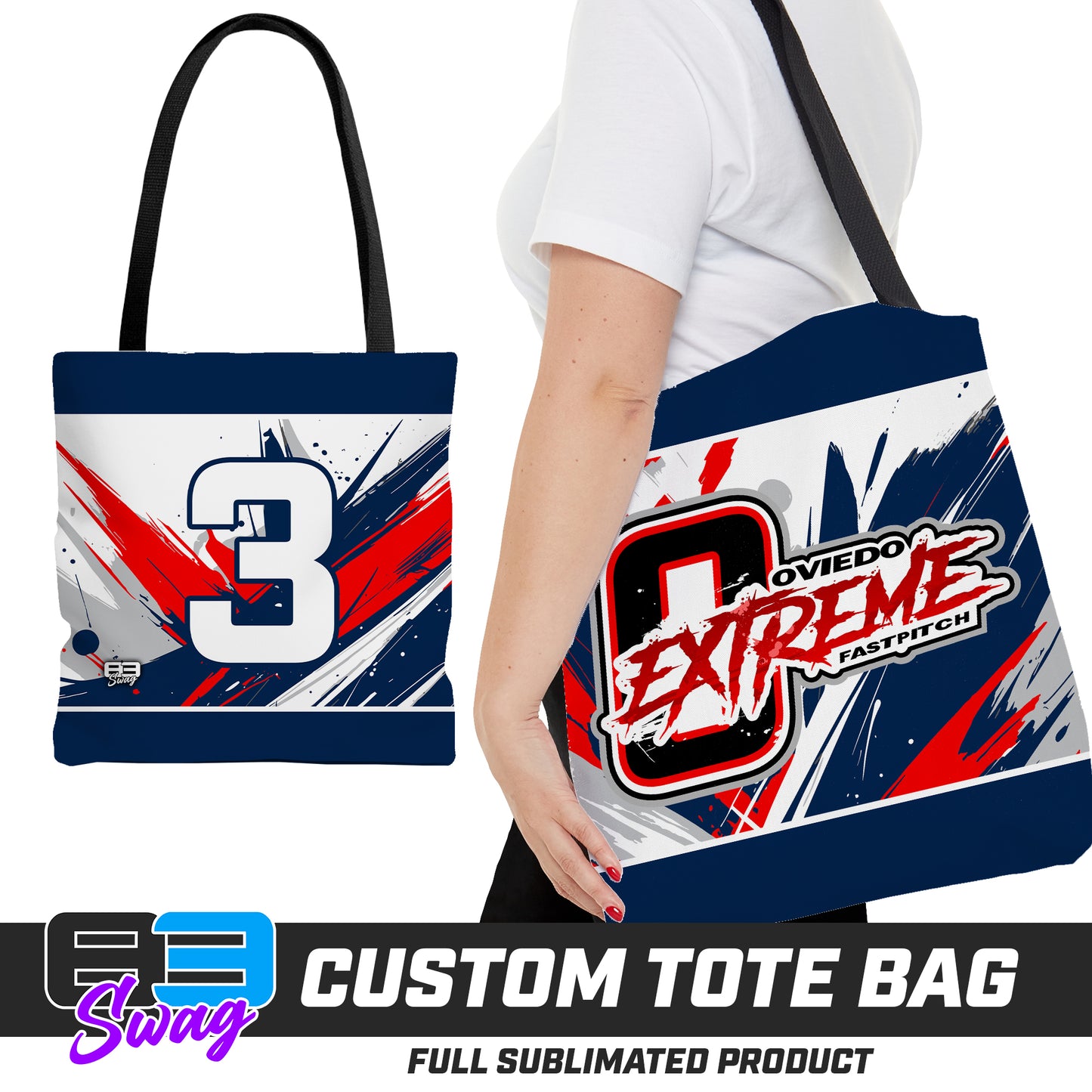 Large Tote Bag - Oviedo Extreme Softball