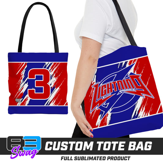 Large Tote Bag - Palm Beach Gardens Lightning