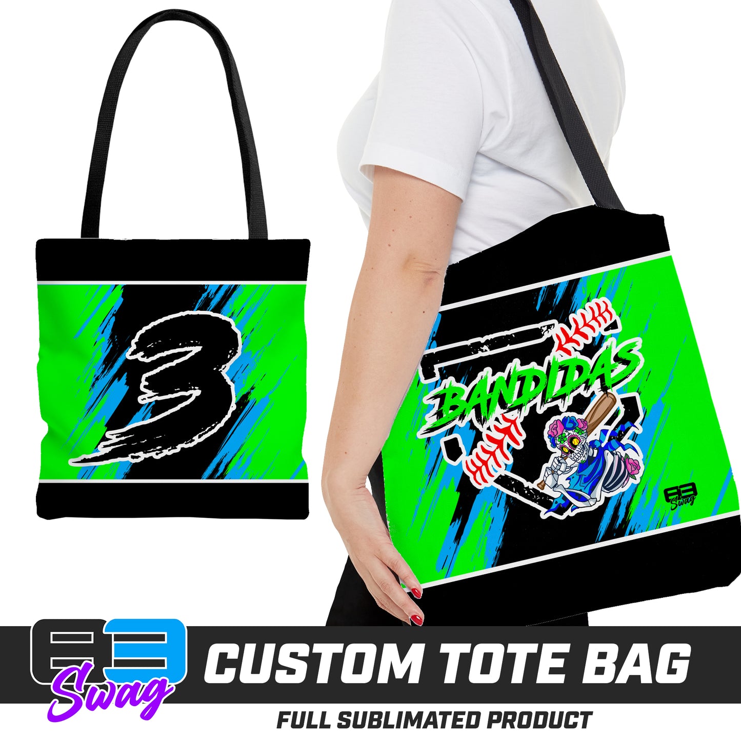 Large Tote Bag - Baker Bandidas Softball