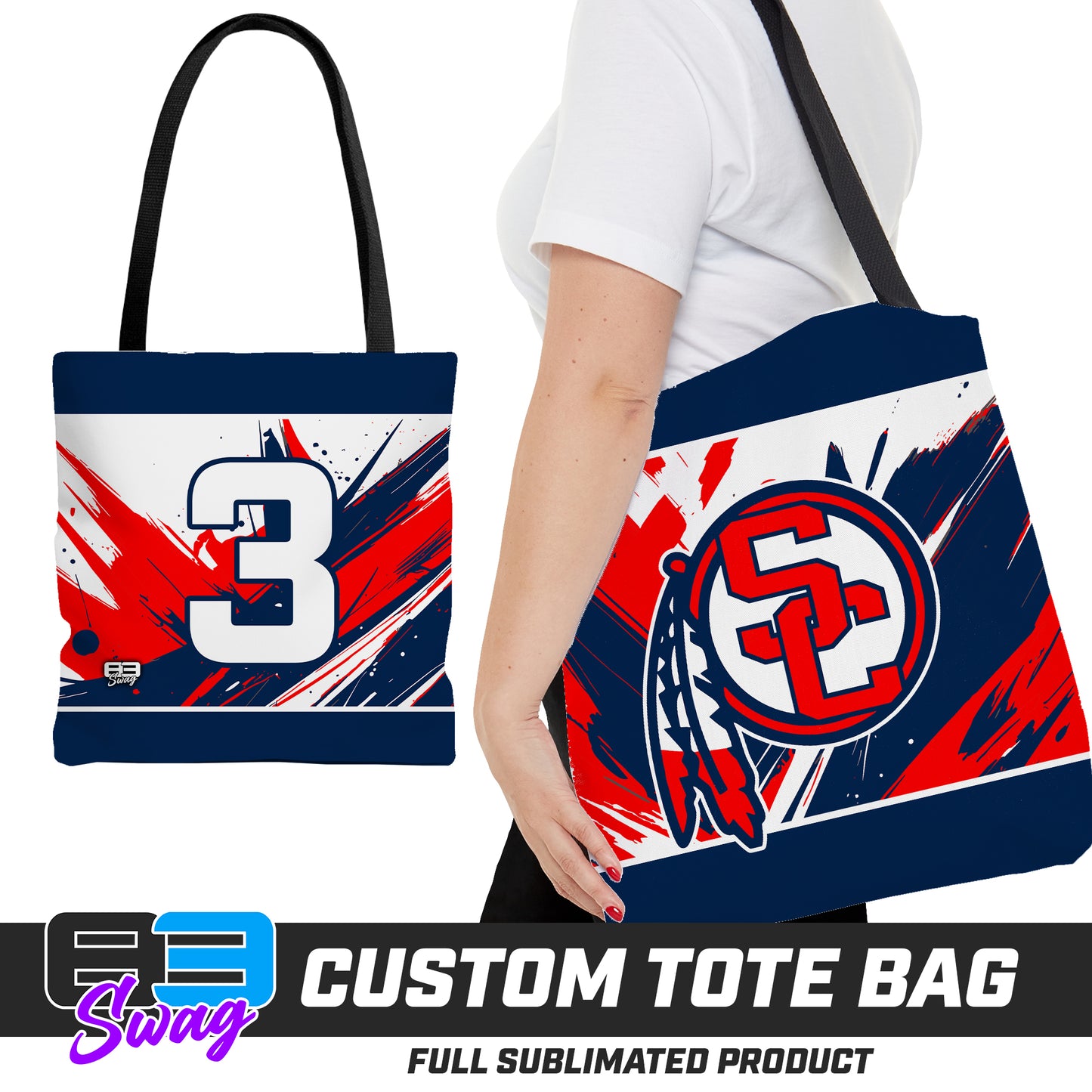 Large Tote Bag - South Cherokee Indians