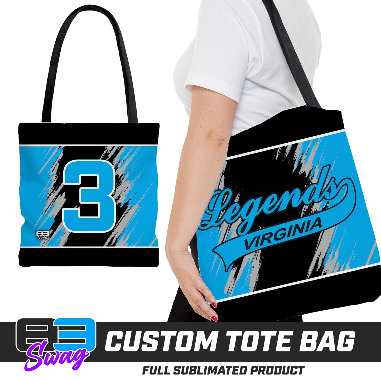 Large Tote Bag - Virginia Legends Softball