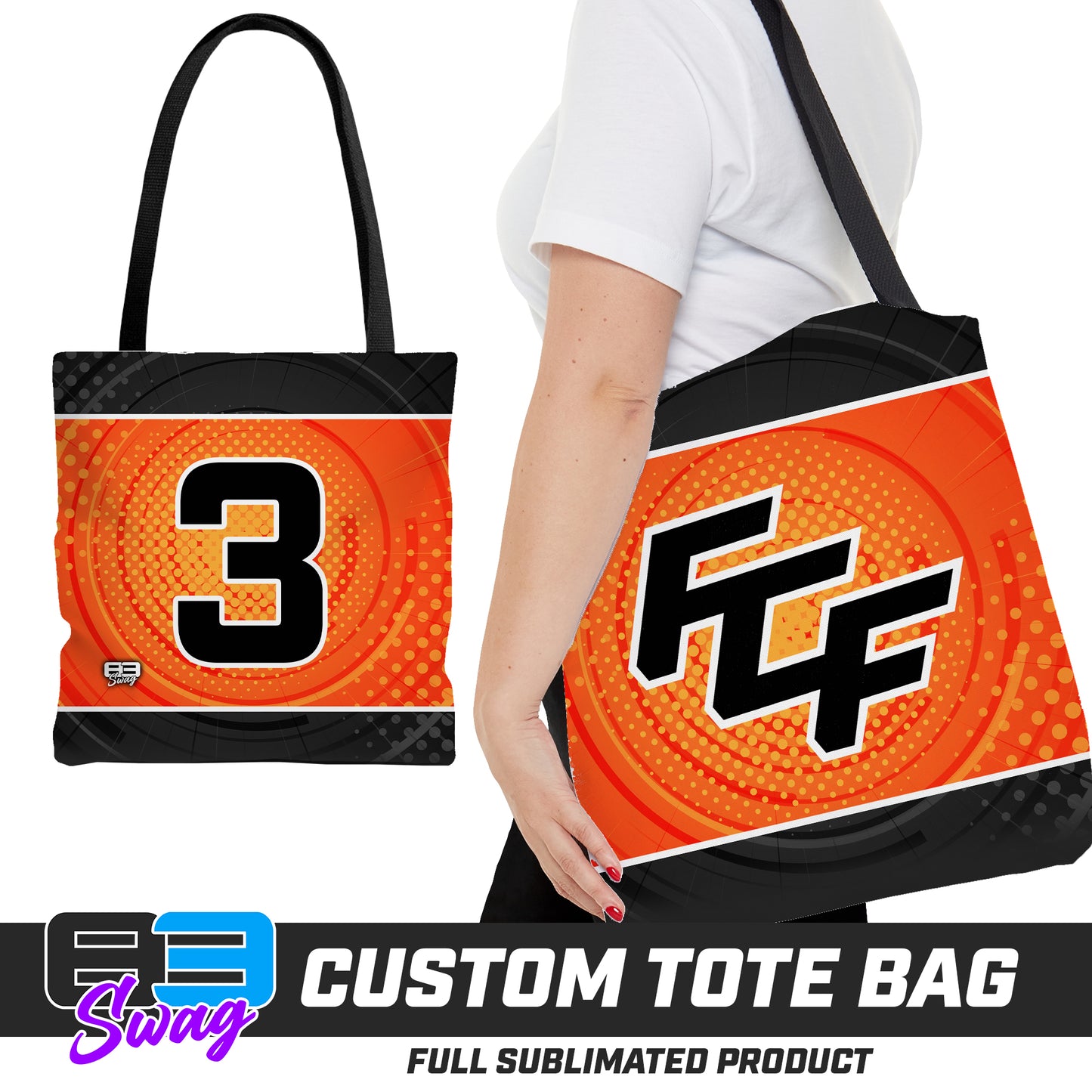 CUSTOM - Large Tote Bag - FCF Flight Baseball