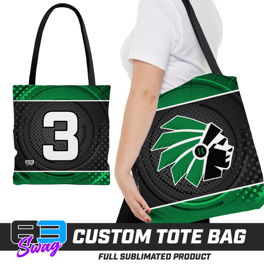 CUSTOM - Large Tote Bag - Hopatcong Warriors