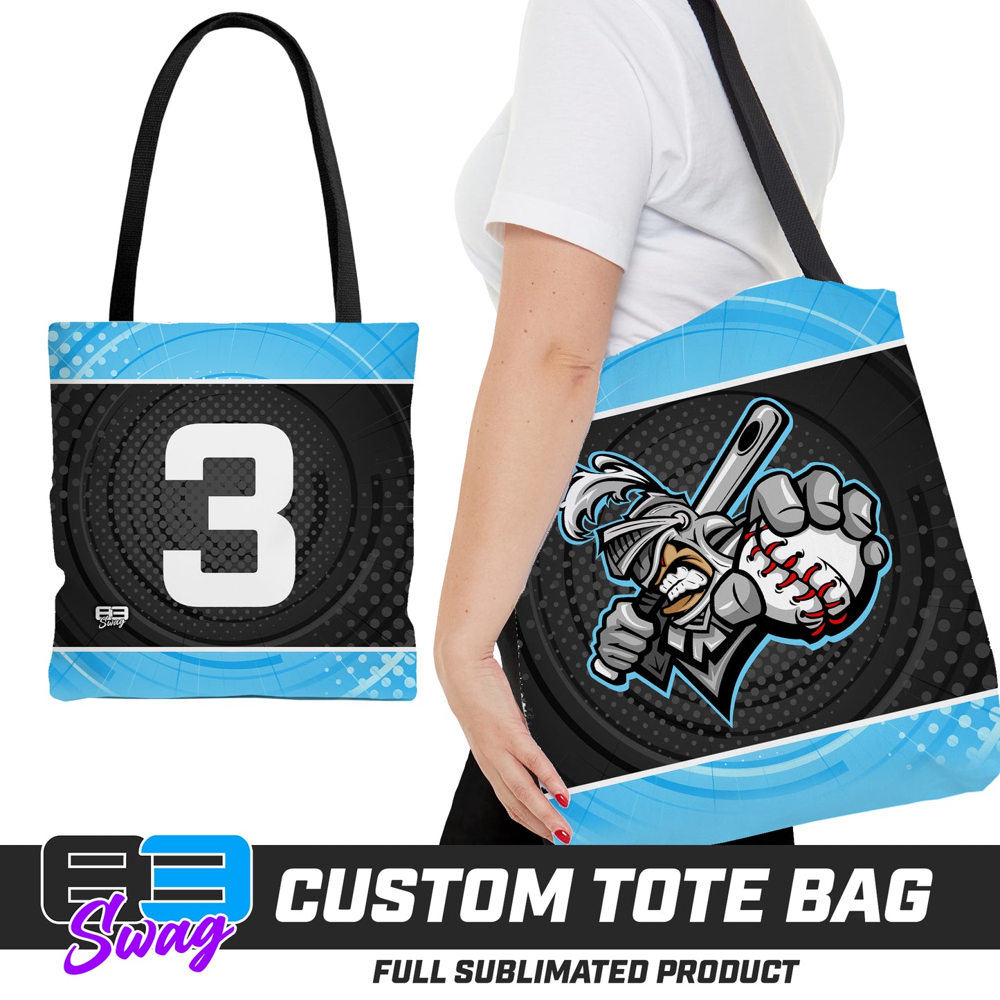 CUSTOM - Large Tote Bag - Knights Baseball