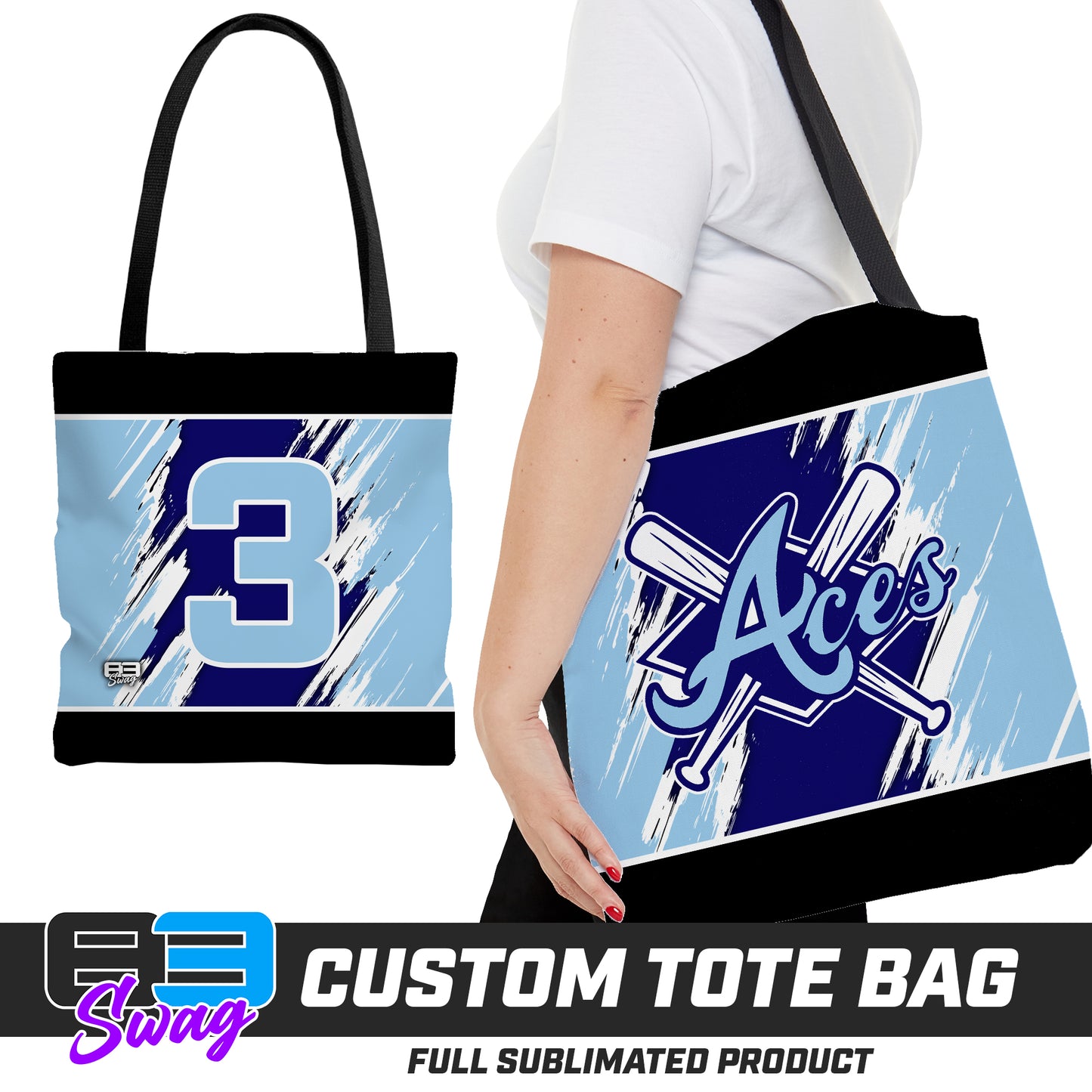 Large Tote Bag - Aces Baseball