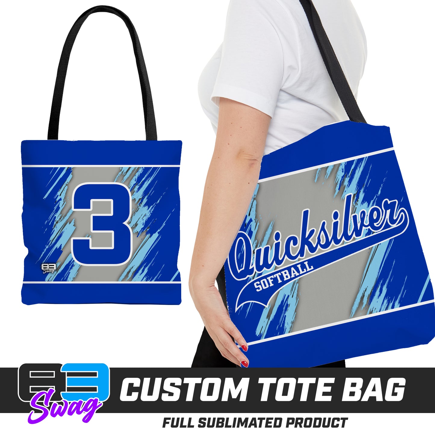 Large Tote Bag - Quicksilver Softball