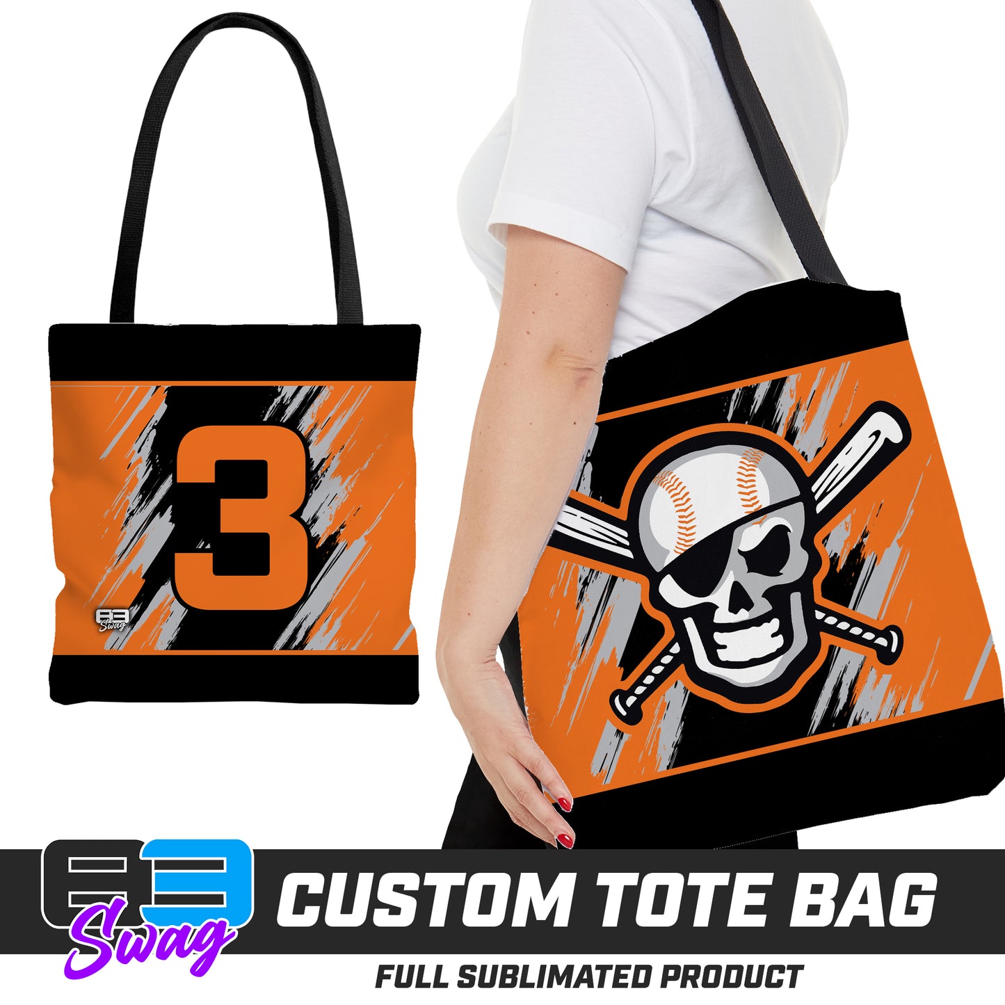 Large Tote Bag - Hoover Hooligans Baseball